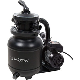 Miganeo Sandfilteranlage Dynamic 7000 Speed Clean | schwarz | 6,3 m3/h Leistung