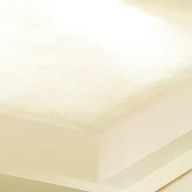BettwarenShop Spannbettlaken Feinbiber 180 x 200 - 200 x 200 cm beige