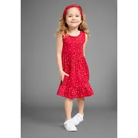 Kidsworld Jerseykleid KIDSWORLD "2tlg. Shirtkleid + Haarband im niedlichen Sternen-Allover", Mädchen, Gr.