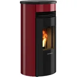 Oranier | Pelletofen | Sando 50 | 8 kW | Stahl Schwarz, Bordeauxrot