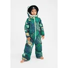 Schneeoverall WEEDO "COSMO JUNGLE", Mädchen, Gr. 128/140, bunt (jungle print, mint), Obermaterial: 100% Polyester; Futter: 100% Polyester; Füllung: 100% Polyester; Ärmelfutter: 100% Polyamid, Overalls, Mitwachsender Schneeanzug