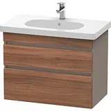 Duravit DuraStyle Waschtischunterschrank DS648407943 80 x 45,3 cm, nussbaum natur/basalt matt, 2 Schubkästen, wandhängend