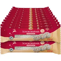 Santa Claus in Town Schokoladenkränze 200 g, 20er Pack