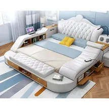xl moebel gmbh Doppel Luxus Design Bett 180 x 200 cm Weiß