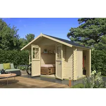 Nordic Holz Gartenhaus Vilano 1 3,53 x 2,40 m Beige