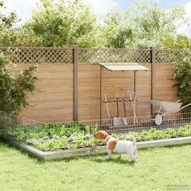vidaXL Zaun-Set 95 x 50 cm Silber/Verzinkter Stahl