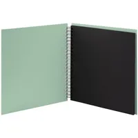 RÖSSLER Fotoalbum Whire-O 60 Seiten 290x290mm mint/schwarz