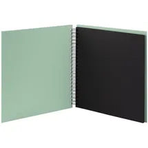 RÖSSLER Fotoalbum Whire-O 60 Seiten 290x290mm mint/schwarz