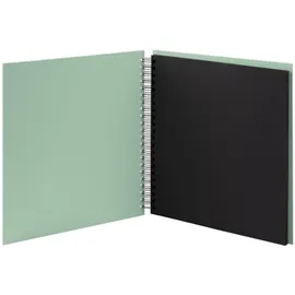 RÖSSLER Fotoalbum Whire-O 60 Seiten 290x290mm mint/schwarz