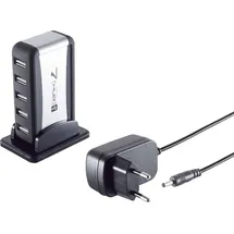 ShiverPeaks S-IMPULS USB 2.0 High-SPEED HUB-7 FACH mit Netzteil