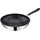 Tefal Jamie Oliver by Home Cook Wokpfanne, 28 cm, Antihaftversiegelung, Thermo-Signal, genieteter Griff mit Silikoneinlage, induktionsgeeignet, Edelstahl, Edelstahl, Titan, Silikon, Thermo-Punkt - Schwarz/Silber