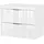 Germania Waschtisch Bisbee (1-St), Waschtisch mit Glasfront in verschiedenen Breiten weiß 80 cm x 58 cm x 45 cm