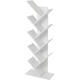 ML-Design Aktenregal 50x25x140 cm Weiß