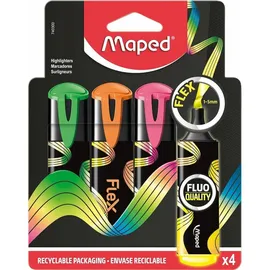Maped Textmarker FLUO PEPS FLEX 4 St. Mehrfarbig