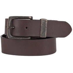 Wrangler Herren Jeans Leder Gürtel Braun 110cm