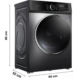 Cecotec Bolero Dresscode 8500 Inverter Waschmaschine Steel (8 kg, 1400 U/min)