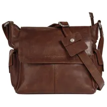 Spikes & Sparrow Umhängetasche echt Leder, braun