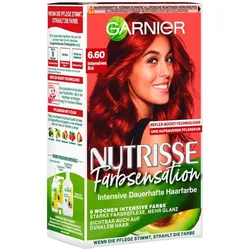 Garnier Nutrisse Farbsensation Haarfarbe 6.60 - Intensiv-Rot Braun 