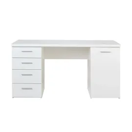 Forte Schreibtisch - weiß ¦ Maße cm B: 145 x 60 x 76.3