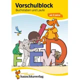Hauschka Verlag Vorschulblock ab 5 Jahre für Junge und Mädchen - Buchstaben und Laute