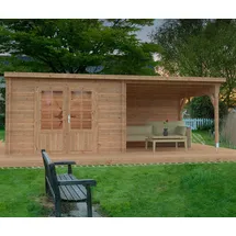 Palmako Gartenhaus Ella 6,14 x 3,40 m Braun