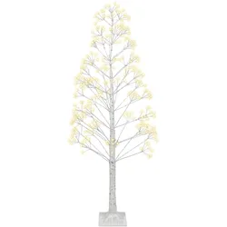 Outdoor Weihnachtsbeleuchtung LED Tannenbaum 180 cm weiß BALINI