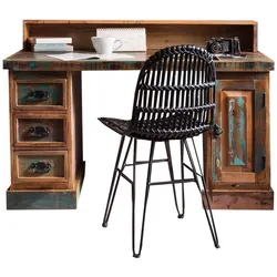 Schreibtisch 'Seaside' Massivholz Recycletes Holz Shabby Chic