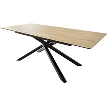 DeLife Edge 180-220 x 71 x 100 cm Eichefarbig schwarz