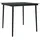 vidaXL Gartentisch 80 x 80 x 74 cm Schwarz