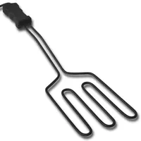 Homgoday Elektrischer Grillanzünder 1500W mit Edelstahl & Kunststoffgriff - Schnelles Anzünden für Barbecue & Camping Model41179