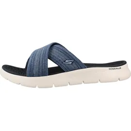 SKECHERS Damen Go Walk Flex Sandal Impressed, Navy Textile, 38 EU