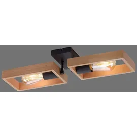 just light. Just Light 2-flg. rechteckig Holz schwarz