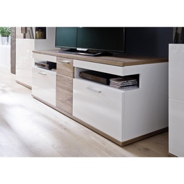 MCA Furniture Luzern TV-Lowboard 1500 mm weiß/Eiche