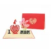 Coonoor Grußkarten Muttertagskarte,Papier Spiritz Muttertag,3D Pop Up Grußkarte für Mama