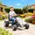 Homcom GO, weiß Metall, 66x57x104 cm, Outdoor Spielzeug, Kinderfahrzeuge
