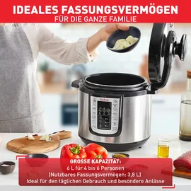 Tefal Multikocher Schwarz/Edelstahl 6,0 l