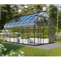 Vitavia Gewächshaus Saturn 11500 ESG, inkl. Fundament, Schwarz