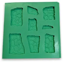 reliefgiessmasse gips Giessform Silikonform Treppe Stufen Krippenbausteine Set 15