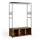 Vicco Kleiderschrank Fyrk 119,5 x 189 x 44 cm Eiche rustikal/Schwarz