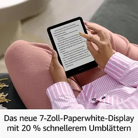 Amazon Kindle Paperwhite Signature Edition (2024), 7-Zoll Display, 32 GB E-Book-Reader Metallic Black