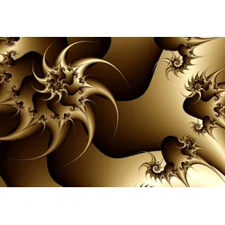 Fototapete PAPERMOON "ABSTRAKT DESIGN- SPIRALE FANTASIE", bunt, B:4,50m L:2,80m, Vlies, Tapeten