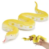 Zappi Co Golden Python lebensechte Gummischlange - umweltfreundlich und ungiftig, perfekt für Halloween, Bildungseinrichtungen und Streiche