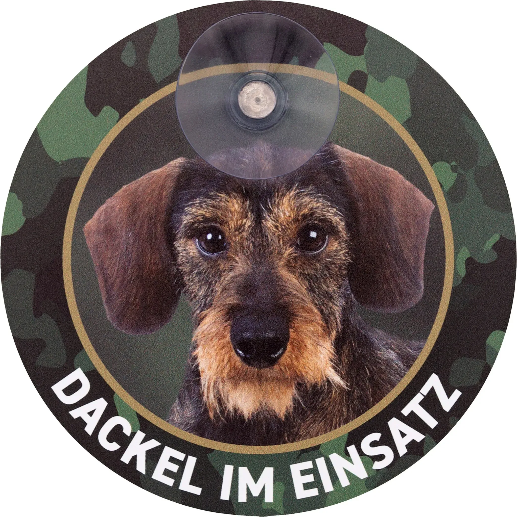 Wilde Hilde Original Autoschild Dackel im Einsatz
