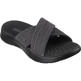 SKECHERS GO WALK FLEX SANDAL - IMPRESSED Schwarz Sandal Gr. 42