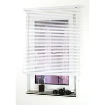 LIEDECO PVC-Jalousie Lamellen 25mm (50x220cm) weiß weiß