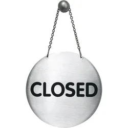 Durable PICTO - Schild - open / closed - rund - 130 mm (Durchmesser)