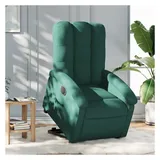 vidaXL Relaxsessel mit Aufstehhilfe Elektrisch 56,4 x 101 x 74,1 cm Dunkelgrün