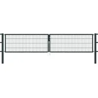 GAH Alberts Alberts Stabgitter Doppeltor Flexo 400 x 80 cm 6/5/6 anthrazit zE