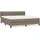 vidaXL Boxspringbett 180 x 200 cm Taupe