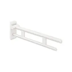Hewi System 900 Mobiler Stützklappgriff 900.50.40560DX Ausladung 900 mm, Edelstahl pulverbeschichtet weiß tiefmatt
